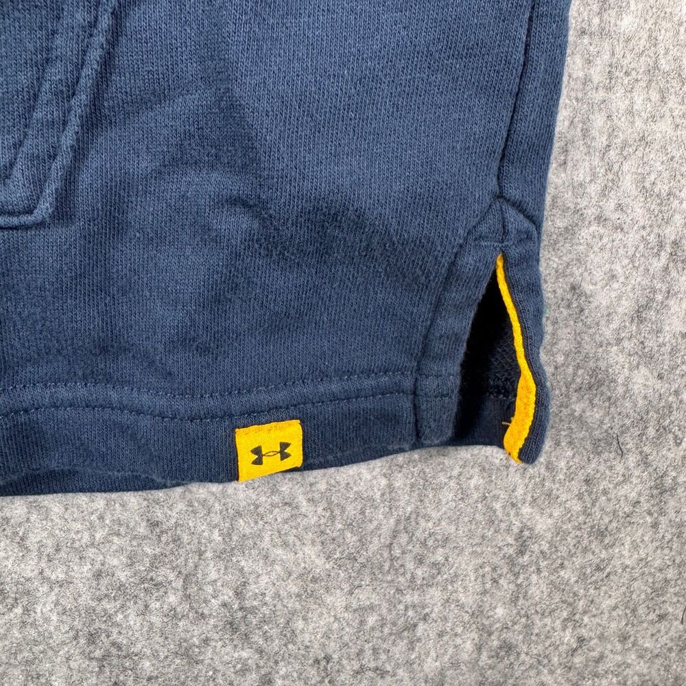Under Armour Project Rock Hoodie Mens M Blue Short Sleeve Blood Sweat Respect - Picture 3 of 8